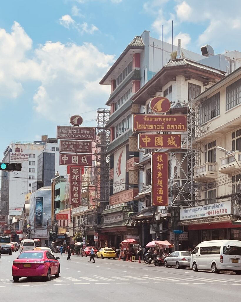 Rue de Chintown à Bangkok en Thaïlande