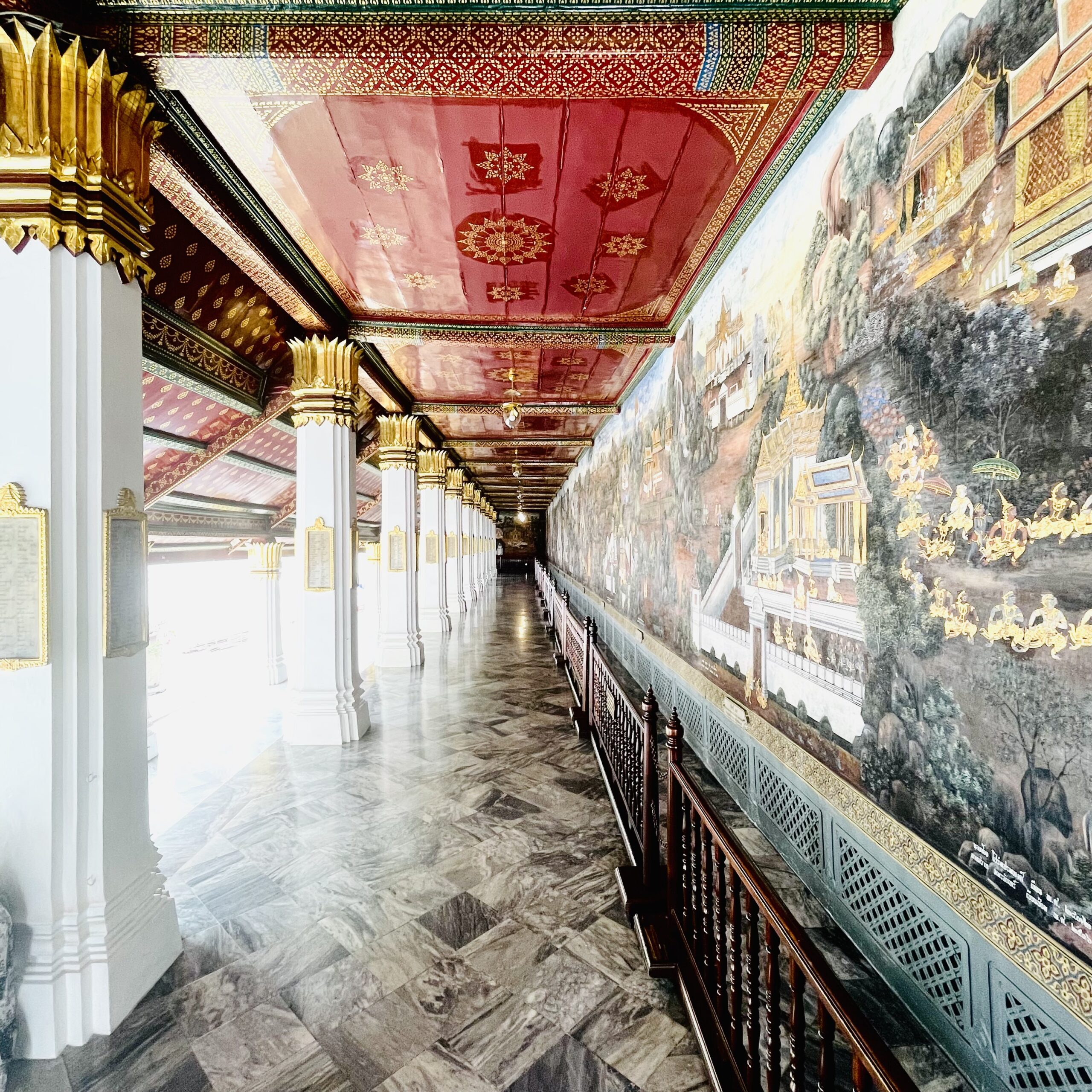 Galerie du Grand Palace à Bangkok en Thaïlande