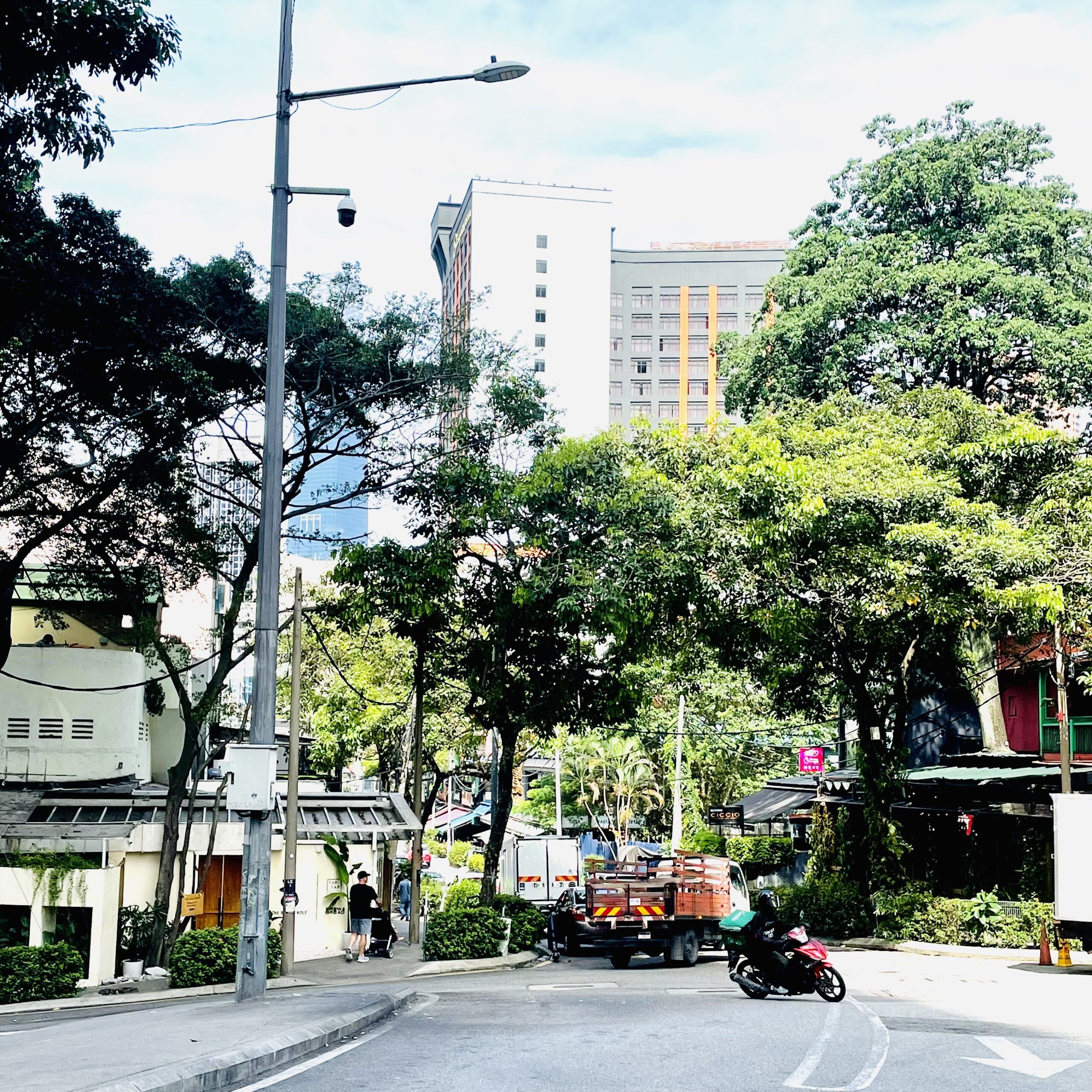 Rue du quartier Bukit Bintang à Kuala Lumpur en Malaisie